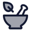 Mortar icon with duotone standard style