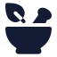 Mortar icon with solid standard style