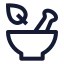 Mortar icon with stroke sharp style