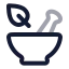 Mortar icon with twotone rounded style
