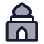 Mosque icon with duotone standard style