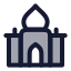Mosque icon with duotone standard style