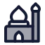 Mosque icon with duotone standard style