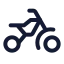 Motorbike icon with stroke standard style