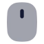 Mouse icon with bulk rounded style