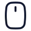 Mouse icon with stroke standard style