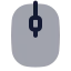 Mouse icon with bulk rounded style