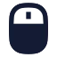 Mouse icon with solid sharp style