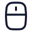 Mouse icon with stroke standard style