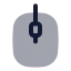 Mouse icon with bulk rounded style