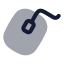 Mouse icon with bulk rounded style