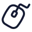 Mouse icon with stroke standard style