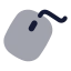Mouse icon with bulk rounded style