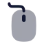 Mouse icon with bulk rounded style