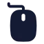Mouse icon with solid standard style