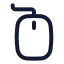 Mouse icon with stroke standard style