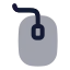 Mouse icon with bulk rounded style