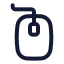 Mouse icon with stroke standard style