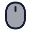 Mouse icon with duotone standard style