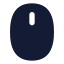 Mouse icon with solid standard style