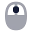 Mouse icon with bulk rounded style