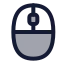Mouse icon with duotone rounded style