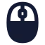 Mouse icon with solid standard style