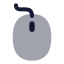 Mouse icon with bulk rounded style