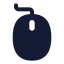 Mouse icon with solid standard style