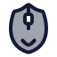 Mouse icon with duotone rounded style