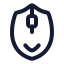Mouse icon with stroke rounded style
