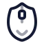 Mouse icon with twotone rounded style