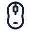 Mouse icon with stroke standard style