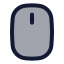 Mouse icon with duotone standard style