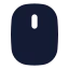 Mouse icon with solid rounded style