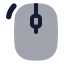 Mouseleftclick icon with bulk rounded style