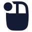 Mouseleftclick icon with solid standard style