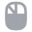 Mouseleftclick icon with bulk rounded style