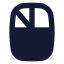 Mouseleftclick icon with solid standard style