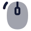 Mouseleftclick icon with bulk rounded style