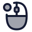 Mouseleftclick icon with duotone standard style