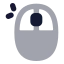 Mouseleftclick icon with bulk rounded style