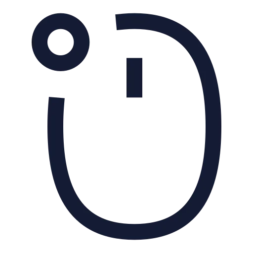 Mouse Left Icon in Stroke Sharp style