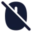 Mouseoff icon with solid rounded style
