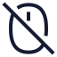 Mouseoff icon with stroke sharp style