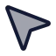 Mousepointer icon with duotone standard style