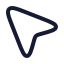 Mousepointer icon with stroke rounded style