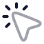 Mousepointerclick icon with twotone rounded style
