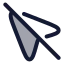 Mousepointeroff icon with duotone rounded style