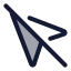 Mousepointeroff icon with duotone standard style